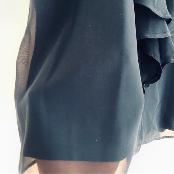 Teal New York & Company Blouse w/ Sheer Details - Picture 4 of 7